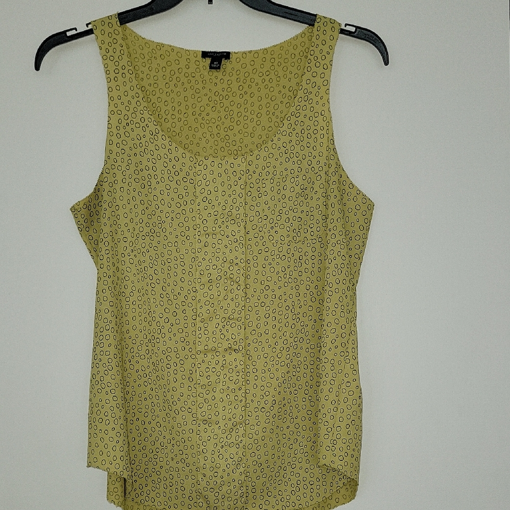 Ann Taylor Patterned Sleeveless Top Sz10
